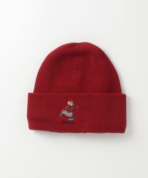 POLO RALPH LAUREN CHILDRENSWEAR(ポロ ラルフ ローレン チルドレンズウェア)の「Polo ベア コットン ハット & マフラー セット(ニットキャップ/ビーニー・キッズ・レッド・L/XL/S/M)」の5枚目の写真