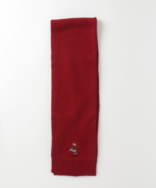 POLO RALPH LAUREN CHILDRENSWEAR(ポロ ラルフ ローレン チルドレンズウェア)の「Polo ベア コットン ハット & マフラー セット(ニットキャップ/ビーニー・キッズ・レッド・L/XL/S/M)」の7枚目の写真