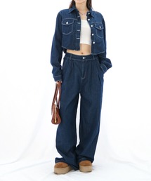 ENLIKE（エンリケ）の「デニムシャツジャケット＆パンツ セットアップ（デニムジャケット）」