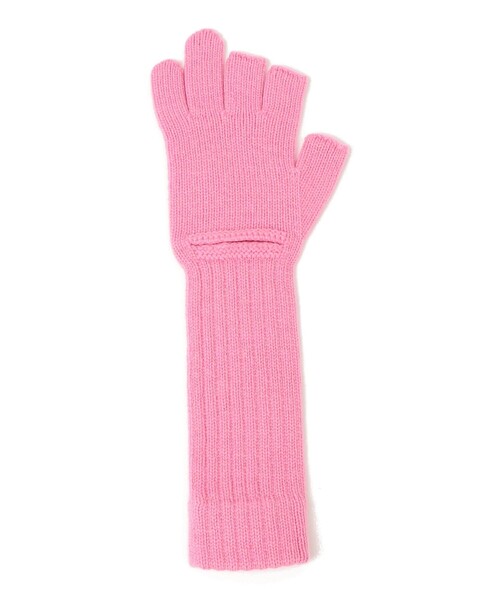 エルメス ピンク ニット 指なし手袋 サイズ S JANE SMITH:5G 3フィンガーレス ニットグローブ（手袋）｜JANESMITH