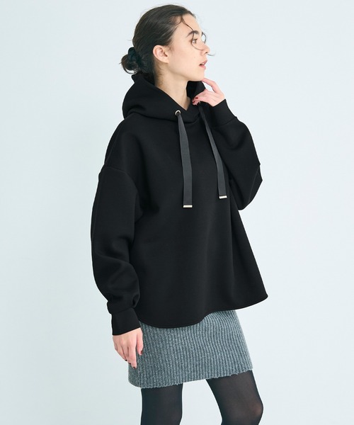 coca(coca)(コカ)の「ソフトスウェットリボンパーカー(パーカー・レディース・ブラック/グレー・L/M/S)」の15枚目の写真