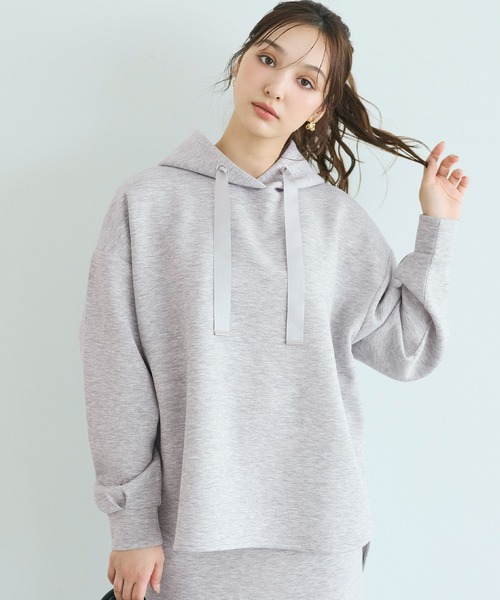 coca（coca）（コカ）の「ソフトスウェットリボンパーカー【高橋愛様着用】（パーカー・レディース・ブラック/グレー/ダークブラウン/チャコール・L/M/S）」の17枚目の写真