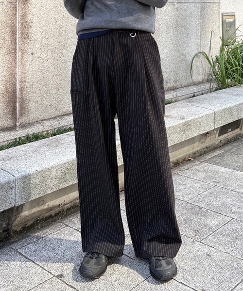 AUREN(オーレン)の「【ユニセックス】サイドポケットルーズパンツ ワイドパンツ/トレンド/脚長効果/ハイウエスト(スラックス・メンズ・ブラック系その他/ブラック/グレー系その他・LARGE/SMALL/MEDIUM)」の15枚目の写真