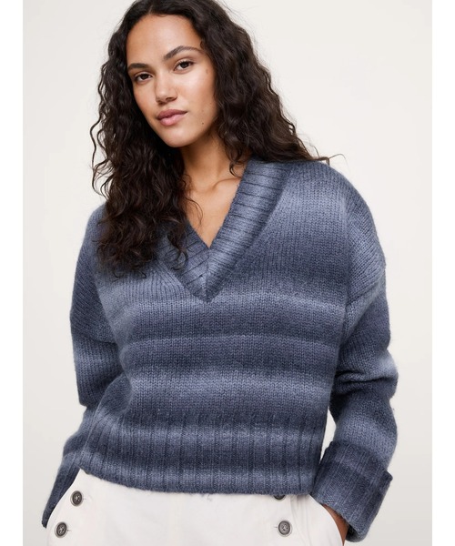 セール】ウール アルパカ ブレンド Vネックセーター（ニット/セーター