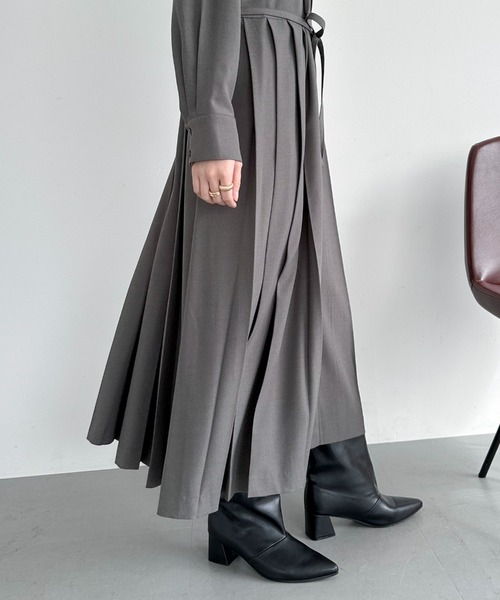 Doux archives（ドゥアルシーヴ）の「ワイドシャフトミドルブーツ（ブーツ・レディース・ベージュ/ブラック・LARGE/MEDIUM）」の14枚目の写真