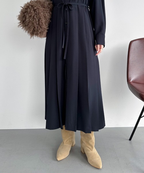 Doux archives（ドゥアルシーヴ）の「ワイドシャフトミドルブーツ（ブーツ・レディース・ベージュ/ブラック・LARGE/MEDIUM）」の21枚目の写真