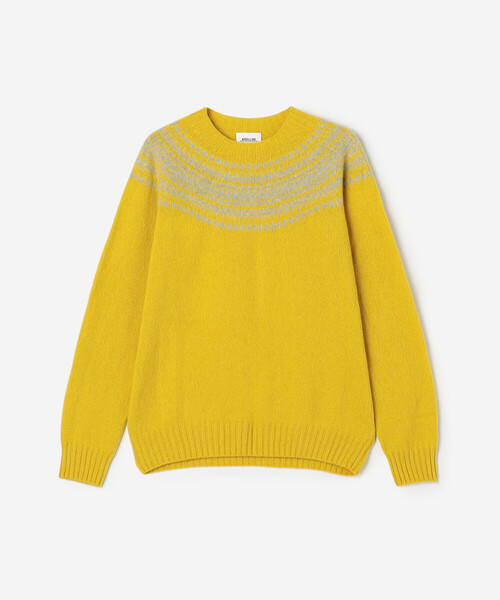 MORRIS & SONS | ジーロンラム ノルディックセーター WOMEN（ニット