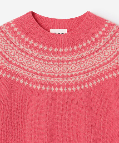 Morris & Sons(モリスアンドサンズ)の「MORRIS & SONS | ジーロンラム ノルディックセーター WOMEN(ニット/セーター・レディース・ピンク系その他/イエロー系その他・F)」の13枚目の写真