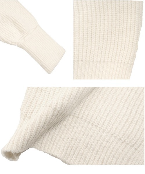 KOBE LETTUCE（コウベレタス）の「[ 岡部あゆみさんコラボ ］ローゲージニットカーディガン（カーディガン/ボレロ・レディース・ブルー/チャコール/オフホワイト/ピンク/ベージュ・M）」の18枚目の写真