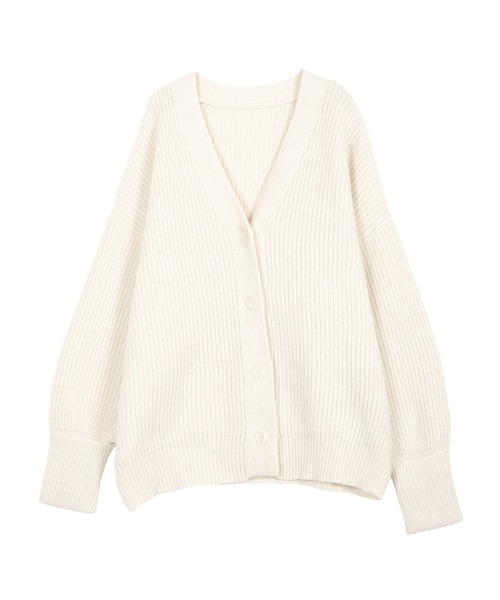 KOBE LETTUCE（コウベレタス）の「[ 岡部あゆみさんコラボ ］ローゲージニットカーディガン（カーディガン/ボレロ・レディース・ブルー/チャコール/オフホワイト/ピンク/ベージュ・M）」の16枚目の写真