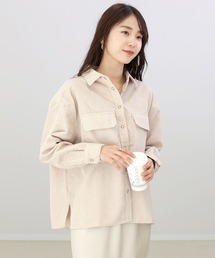 コーデュロイフラップポケットシャツ