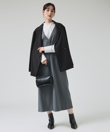 qualite | ツイーディジャンパーワンピース/秋服/冬服/オフィスカジュアル(ワンピース)