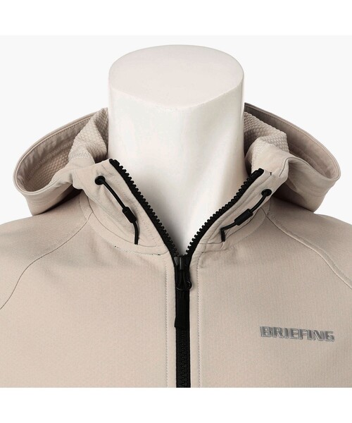 BRIEFING（ブリーフィング）の「【BRIEFING GOLF／ブリーフィングゴルフ】MS STORMFLEECE BACK DOTS PARKA（ブルゾン・メンズ・サンドベージュ/オリーブ/ブラック/ネイビー・M/L）」の8枚目の写真