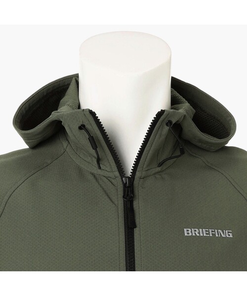 BRIEFING（ブリーフィング）の「【BRIEFING GOLF／ブリーフィングゴルフ】MS STORMFLEECE BACK DOTS PARKA（ブルゾン・メンズ・サンドベージュ/オリーブ/ブラック/ネイビー・M/L）」の20枚目の写真