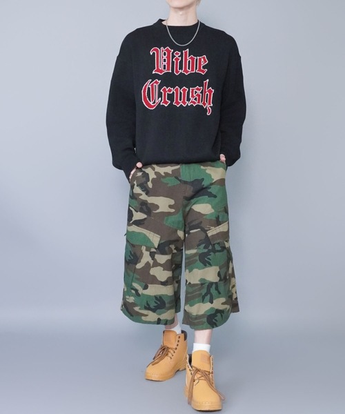 SPINNS（スピンズ）の「ジャガードロゴニット/クラッシュ/スウェットライク/チクチクしない（ニット/セーター・メンズ・ブラック/グレー/ネイビー・ONESIZE）」の9枚目の写真