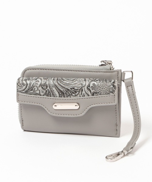 HARE（ハレ）の「Flowerエンボスフラグメントケース(HARE)（財布・レディース・グレー/ブラック・FREE）」の18枚目の写真