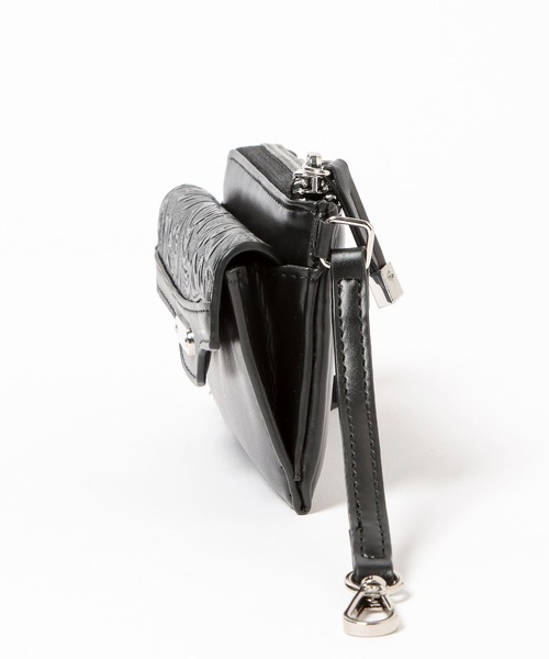 HARE（ハレ）の「Flowerエンボスフラグメントケース(HARE)（財布・レディース・グレー/ブラック・FREE）」の19枚目の写真