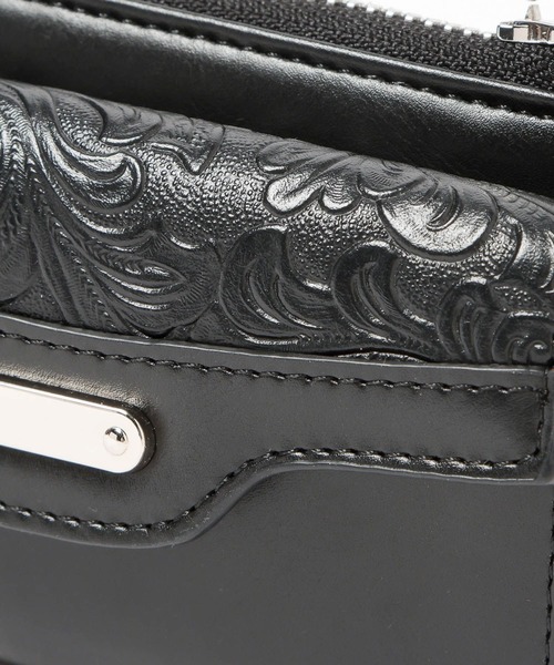 HARE（ハレ）の「Flowerエンボスフラグメントケース(HARE)（財布・レディース・グレー/ブラック・FREE）」の11枚目の写真