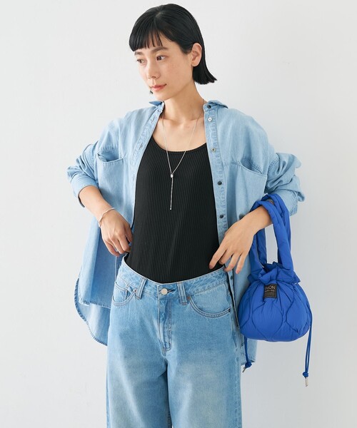 TAION(タイオン)の「【WEB限定】【TAION】 ミリタリー ダウントートバッグS(トートバッグ・レディース・ブラック/その他/モスグリーン/オフホワイト/ブルー・S)」の12枚目の写真
