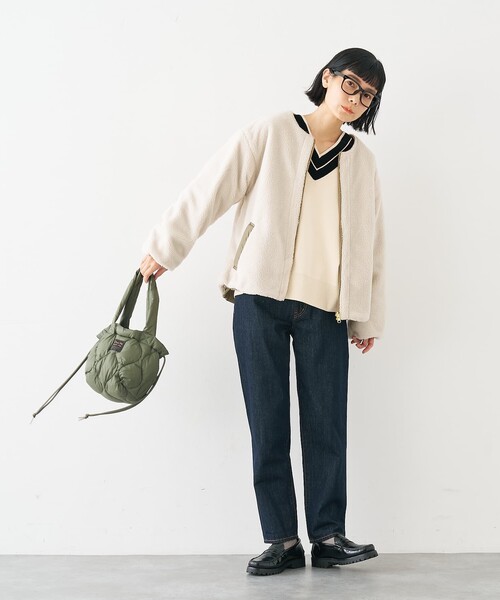 TAION(タイオン)の「【WEB限定】【TAION】 ミリタリー ダウントートバッグS(トートバッグ・レディース・ブラック/その他/モスグリーン/オフホワイト/ブルー・S)」の19枚目の写真