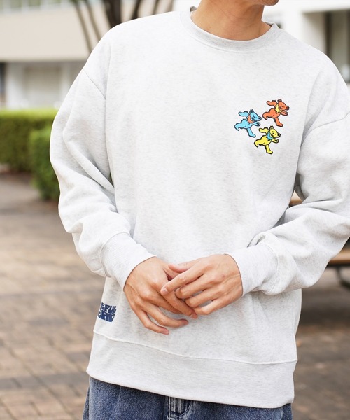 Grateful Dead(グレイトフルデッド)の「(DV)【Grateful Dead】ダンシング・ベアー プリント スウエット プルオーバー(スウェット・メンズ・ブラック系4/ライトグレー系1/ブラック系3/ライトグレー系2・M/L/XL)」の3枚目の写真