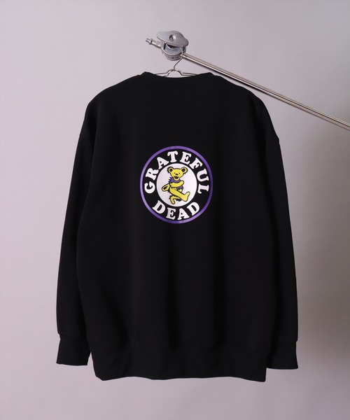 Grateful Dead(グレイトフルデッド)の「(DV)【Grateful Dead】ダンシング・ベアー プリント スウエット プルオーバー(スウェット・メンズ・ブラック系4/ライトグレー系1/ブラック系3/ライトグレー系2・M/L/XL)」の6枚目の写真