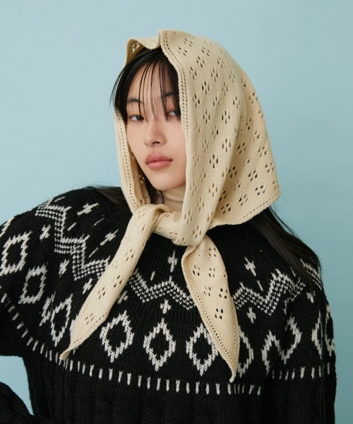 アイレットニットスカーフ（マフラー）｜FUULLY STUDIO（フーリィー