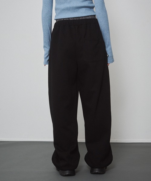 ENVYM（アンビー）の「ウエストレイヤードスウェットパンツ（スウェットパンツ・レディース・グレー/ブラック・FREE）」の18枚目の写真