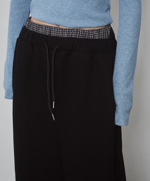 ENVYM（アンビー）の「ウエストレイヤードスウェットパンツ（スウェットパンツ・レディース・グレー/ブラック・FREE）」の20枚目の写真