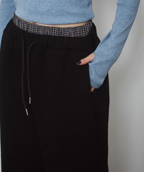 ENVYM（アンビー）の「ウエストレイヤードスウェットパンツ（スウェットパンツ・レディース・グレー/ブラック・FREE）」の21枚目の写真