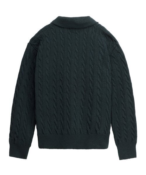 SIGNATURE（シグネチャ）の「ケーブルカラーニット[グリーン]（ニット/セーター・レディース・その他・MEDIUM/LARGE）」の12枚目の写真