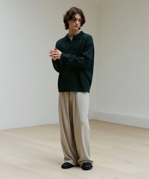 SIGNATURE（シグネチャ）の「ケーブルカラーニット[グリーン]（ニット/セーター・レディース・その他・MEDIUM/LARGE）」の18枚目の写真