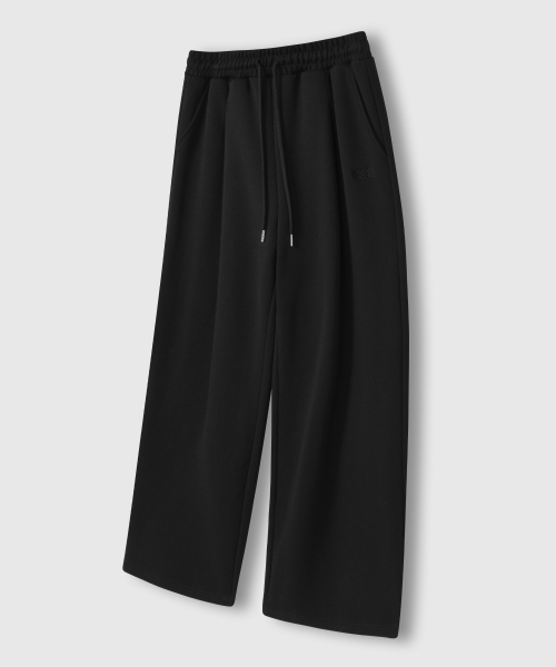 LEMAIN SECOND（リメインセカンド）の「[2PACK] ONE-TUCK WIDE SWEAT PANTS - BLACK/WHITE MELANGE (NON-FLEECE ver)（スウェットパンツ・メンズ・その他・SMALL/MEDIUM/LARGE/X-LARGE/XX-LARGE）」の6枚目の写真