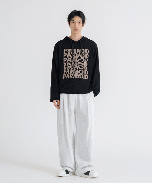 LEMAIN SECOND（リメインセカンド）の「[2PACK] ONE-TUCK WIDE SWEAT PANTS - BLACK/WHITE MELANGE (NON-FLEECE ver)（スウェットパンツ・メンズ・その他・SMALL/MEDIUM/LARGE/X-LARGE/XX-LARGE）」の8枚目の写真