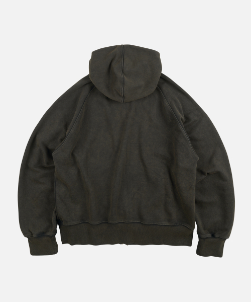 FRIZMWORKS(フリズムワークス)の「VINTAGE DYEING HOOD ZIP UP PARKA _ BLACK BROWN(パーカー・メンズ・その他・SMALL/MEDIUM/LARGE/X-LARGE)」の3枚目の写真