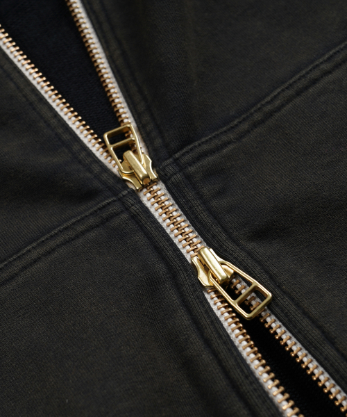 FRIZMWORKS(フリズムワークス)の「VINTAGE DYEING HOOD ZIP UP PARKA _ BLACK BROWN(パーカー・メンズ・その他・SMALL/MEDIUM/LARGE/X-LARGE)」の7枚目の写真