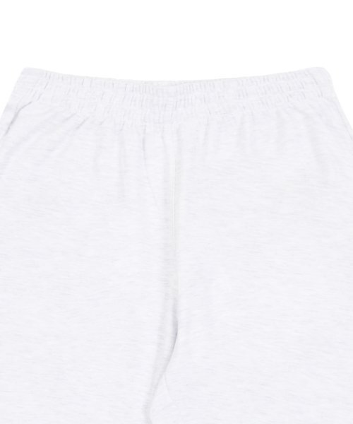 GRAVER（グレーバー）の「[ユニセックス]フラワー刺繍バミューダトレーニングハーフパンツ_メランジホワイト（その他パンツ・レディース・グレー・MEDIUM/LARGE）」の4枚目の写真