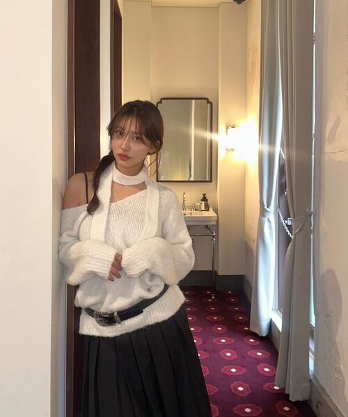 MILLO WOMEN（ミロウーマン）の「バックルプリーツスカート[ブラック]（スカート・レディース・その他・SMALL/MEDIUM）」の9枚目の写真