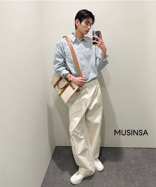 MUSINSA STANDARD（ムシンサスタンダード）の「コットンバルーンパンツ[クリーム]（その他パンツ・メンズ・その他・40/38/42/36/34/28/29/32/30/31/33/26/27）」の12枚目の写真
