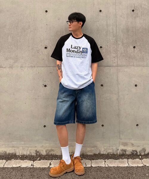 MUSINSA STANDARD（ムシンサスタンダード）の「ビッグブラシワンタックバミューダデニムパンツ [ミディアムインディゴ]（デニムパンツ・メンズ・その他・26/27/38/36/34/32/30/31/33/29/40/42/28）」の8枚目の写真