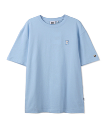 シグニチャーキキワッペン半袖Tシャツブルー