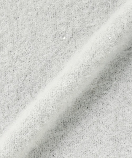TOKYO SHIRTS(トウキョウシャツ)の「【Pitta Re:)】 スパンコール クルーネック カーディガン(カーディガン/ボレロ・レディース・オフホワイト/グレー・L/M)」の15枚目の写真