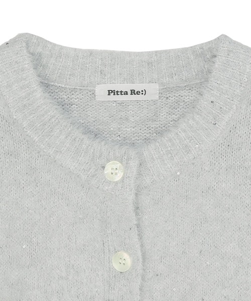 TOKYO SHIRTS(トウキョウシャツ)の「【Pitta Re:)】 スパンコール クルーネック カーディガン(カーディガン/ボレロ・レディース・オフホワイト/グレー・L/M)」の13枚目の写真