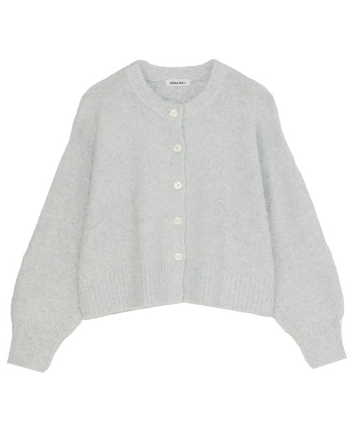 TOKYO SHIRTS(トウキョウシャツ)の「【Pitta Re:)】 スパンコール クルーネック カーディガン(カーディガン/ボレロ・レディース・オフホワイト/グレー・L/M)」の11枚目の写真