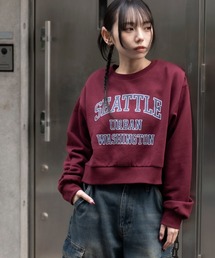 WEGO/裏起毛グラフィックスウェット