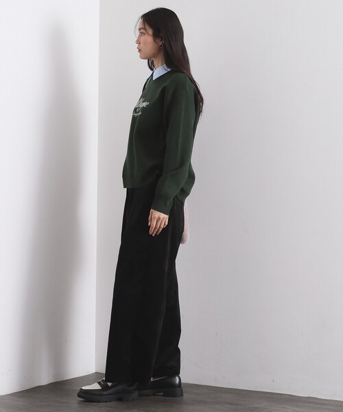 OPAQUE.CLIP（オペークドットクリップ）の「別珍タックワイドパンツ【洗える】（その他パンツ・レディース・ブラック/ブルーグリーン・38/40）」の8枚目の写真