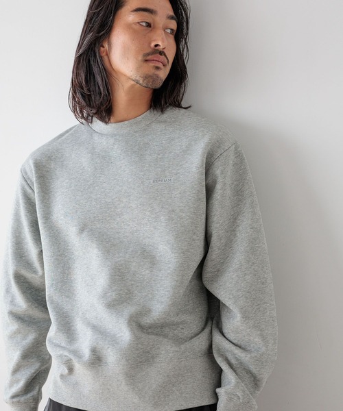 HEREIAM(ヘレイアム)の「【HEREIAM MEN】COSMIC裏起毛クルーネック(スウェット・メンズ・杢グレー/ブラック/パープル・MEDIUM/LARGE)」の9枚目の写真
