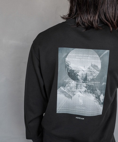 HEREIAM(ヘレイアム)の「【HEREIAM MEN】COSMIC裏起毛クルーネック(スウェット・メンズ・杢グレー/ブラック/パープル・MEDIUM/LARGE)」の14枚目の写真