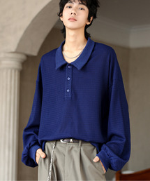 EFFECTION（エフェクション）の「【neos】ルーズシルエット バルーンスリーブ ニット ポロシャツ（ポロシャツ）」