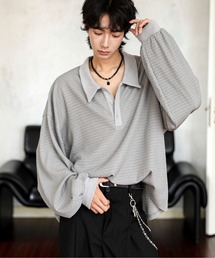 EFFECTION（エフェクション）の「【neos】ルーズシルエット バルーンスリーブ ニット ポロシャツ（ポロシャツ）」